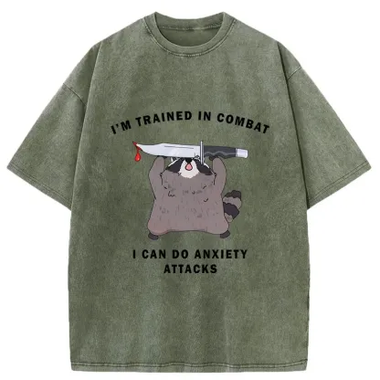Tokyo-Tiger Coping With Anxiety Washed T-Shirt