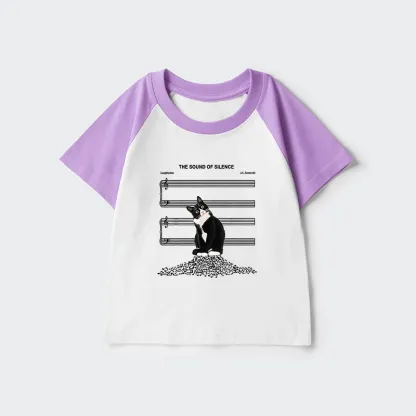 Tokyo-Tiger The Sound Of Silence Kids Raglan T-shirt