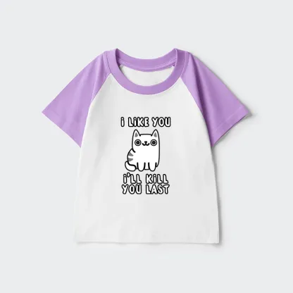 Tokyo-Tiger Cats And Humans Have A Love-hate Relationship Kids Raglan T-shirt