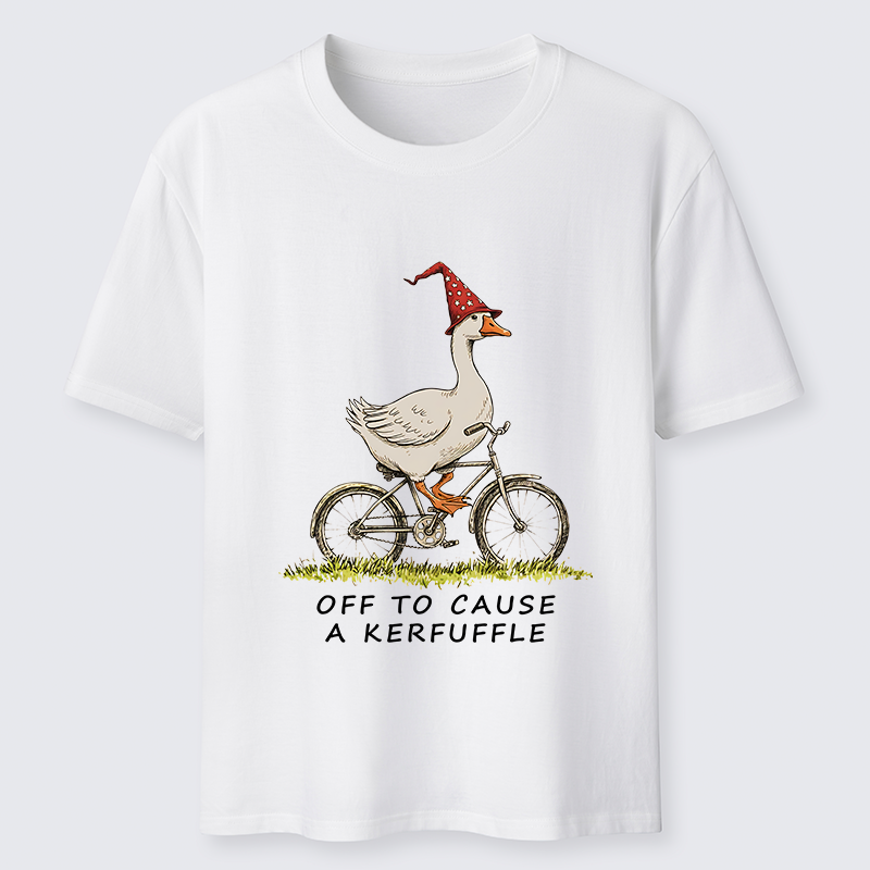 Tokyo-Tiger Stupid Goose Riding A Bicycle Classic T-Shirt