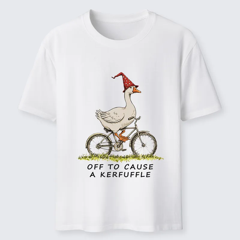 Tokyo-Tiger Stupid Goose Riding A Bicycle Classic T-Shirt