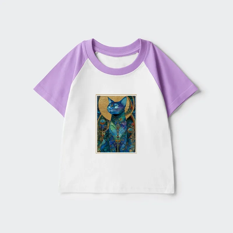 Tokyo-Tiger The Cat’s Plan To Rule Them All Kids Raglan T-shirt