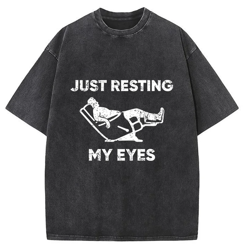 Tokyo-Tiger Give Your Eyes A Rest Washed T-Shirt