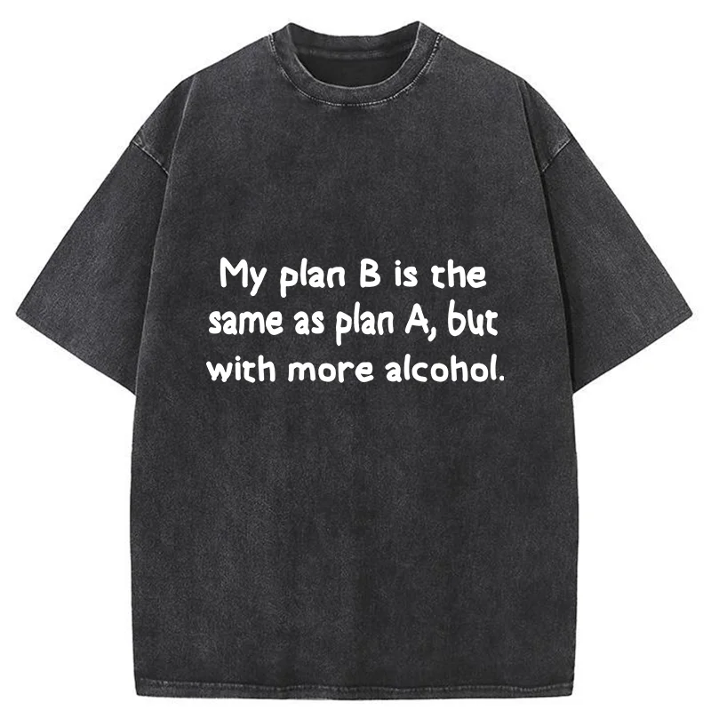 Tokyo-Tiger More Alcohol Plan B Washed T-Shirt