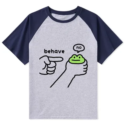 Tokyo-Tiger Dishonest Frog Raglan T-shirt