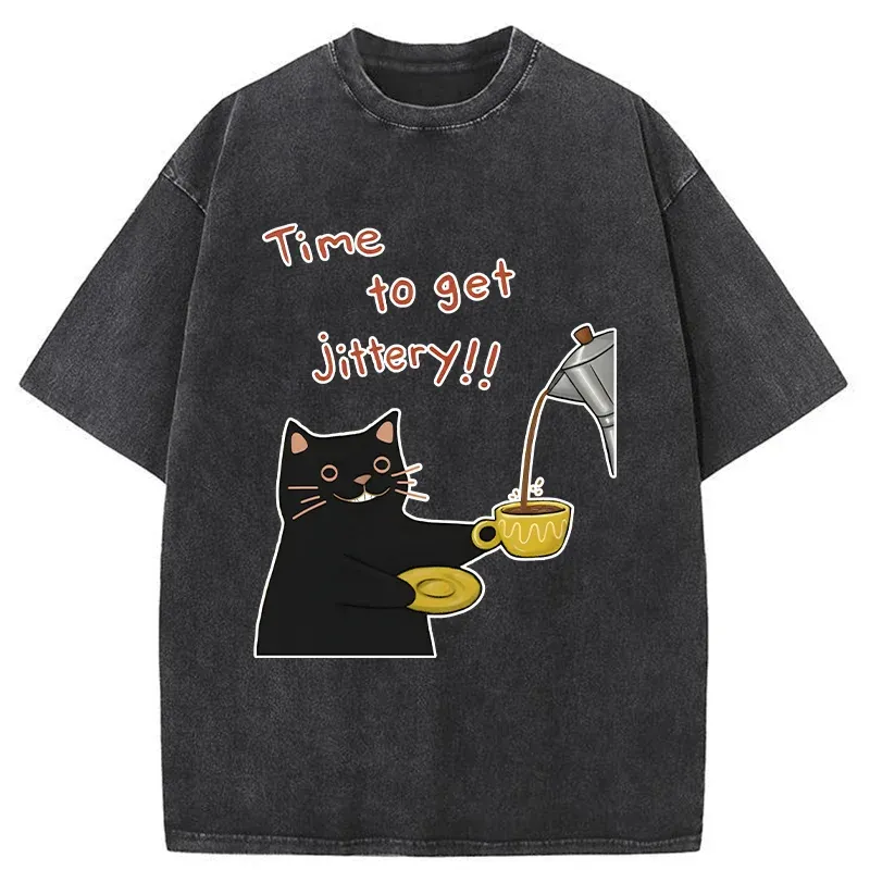 Tokyo-Tiger Time To Get Jittery Washed T-Shirt