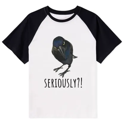 Tokyo-Tiger Raven's Question Raglan T-shirt