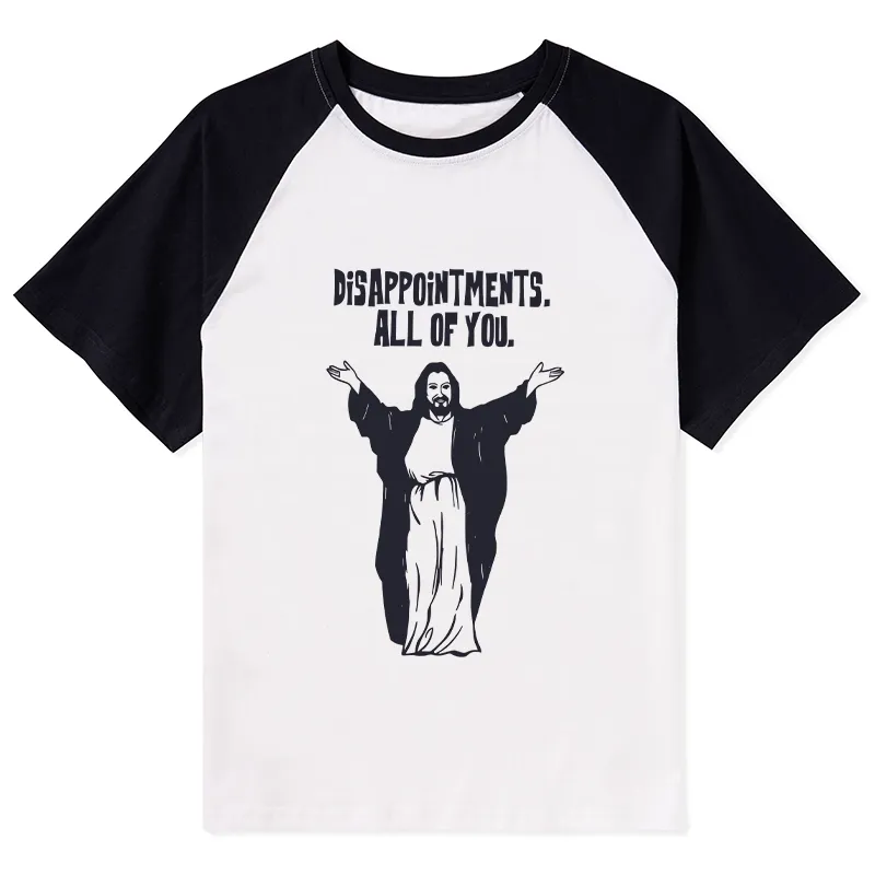 Tokyo-Tiger God Gives Disappointment Raglan T-shirt