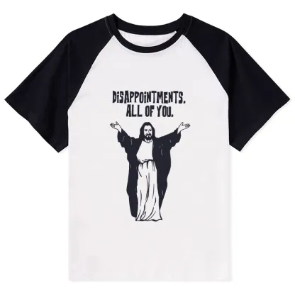 Tokyo-Tiger God Gives Disappointment Raglan T-shirt