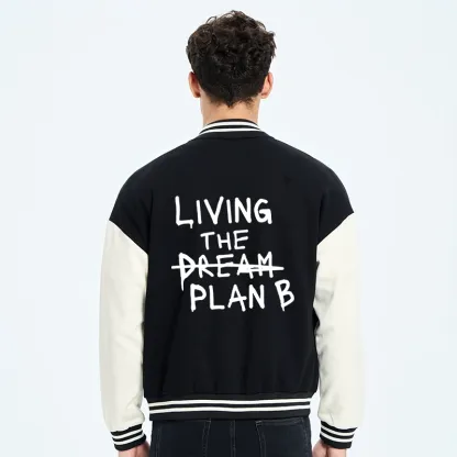 Tokyo-Tiger Implement Plan B Embroidery Varsity Jacket