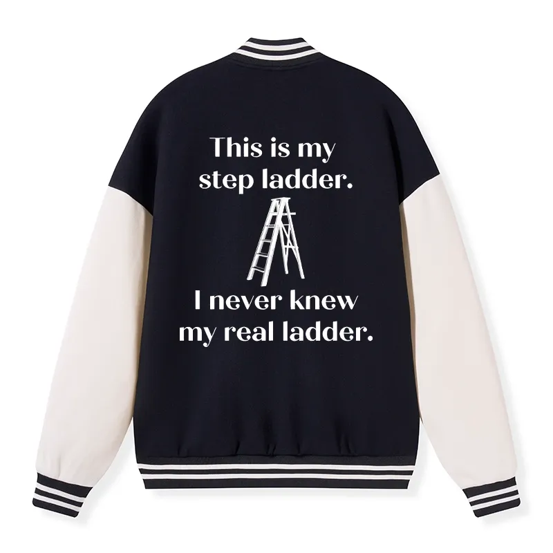 Tokyo-Tiger A Real Ladder Funny Embroidery Varsity Jacket