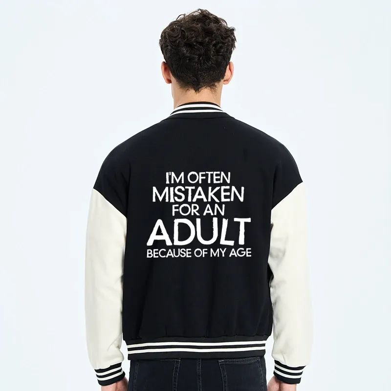 Tokyo-Tiger Old In Age But Young At Heart Embroidery Varsity Jacket