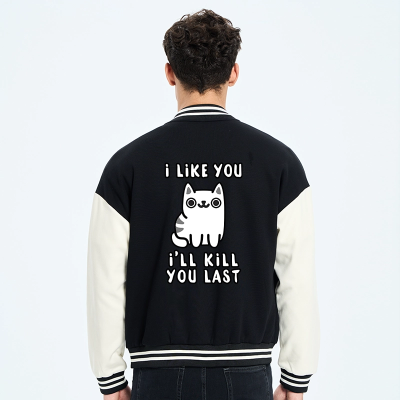 Tokyo-Tiger Cats And Humans Have A Love-hate Relationship Embroidery Varsity Jacket