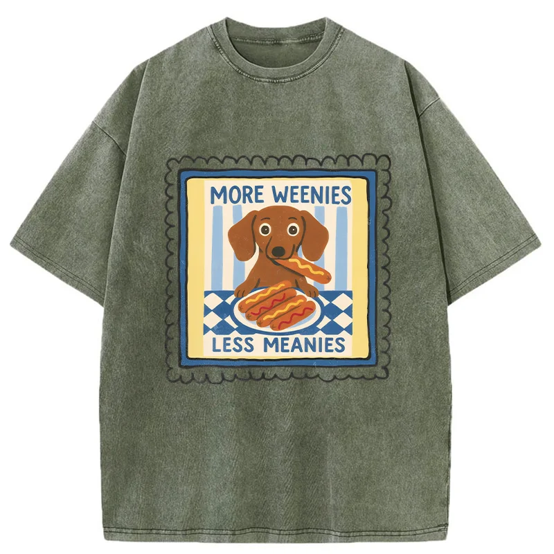 Tokyo-Tiger More Weenies Less Meanies Washed T-Shirt