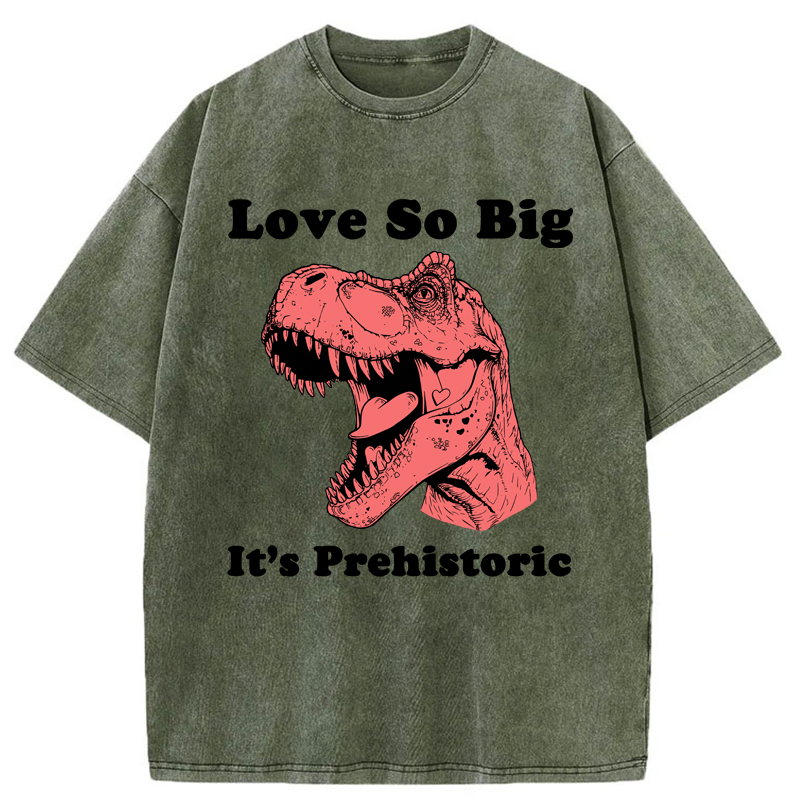 Tokyo-Tiger Prehistoric Love Washed T-Shirt