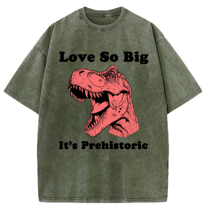 Tokyo-Tiger Prehistoric Love Washed T-Shirt