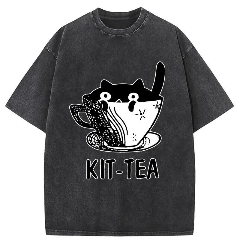 Tokyo-Tiger Kit-Tea Washed T-Shirt