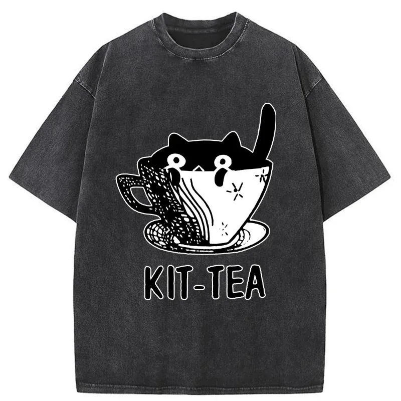 Tokyo-Tiger Kit-Tea Washed T-Shirt