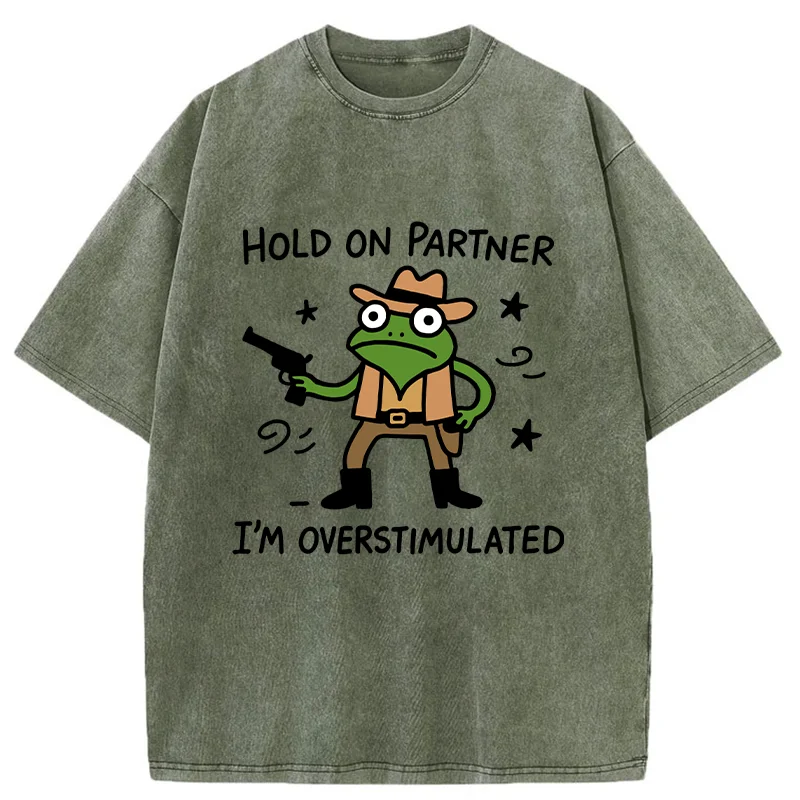 Tokyo-Tiger Overstimulated Frog Washed T-Shirt