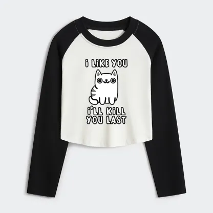 Tokyo-Tiger Cats And Humans Have A Love-hate Relationship Women's Crop Raglan T-Shirt