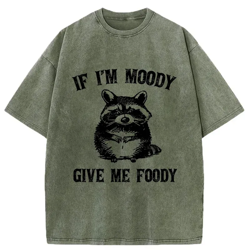 Tokyo-Tiger Eating Can Bring Happiness Washed T-Shirt