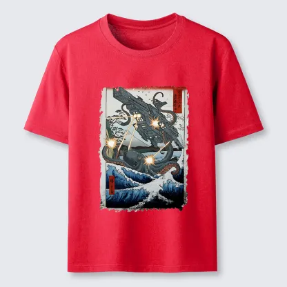 Tokyo-Tiger Octopus VS Spaceship Classic T-Shirt