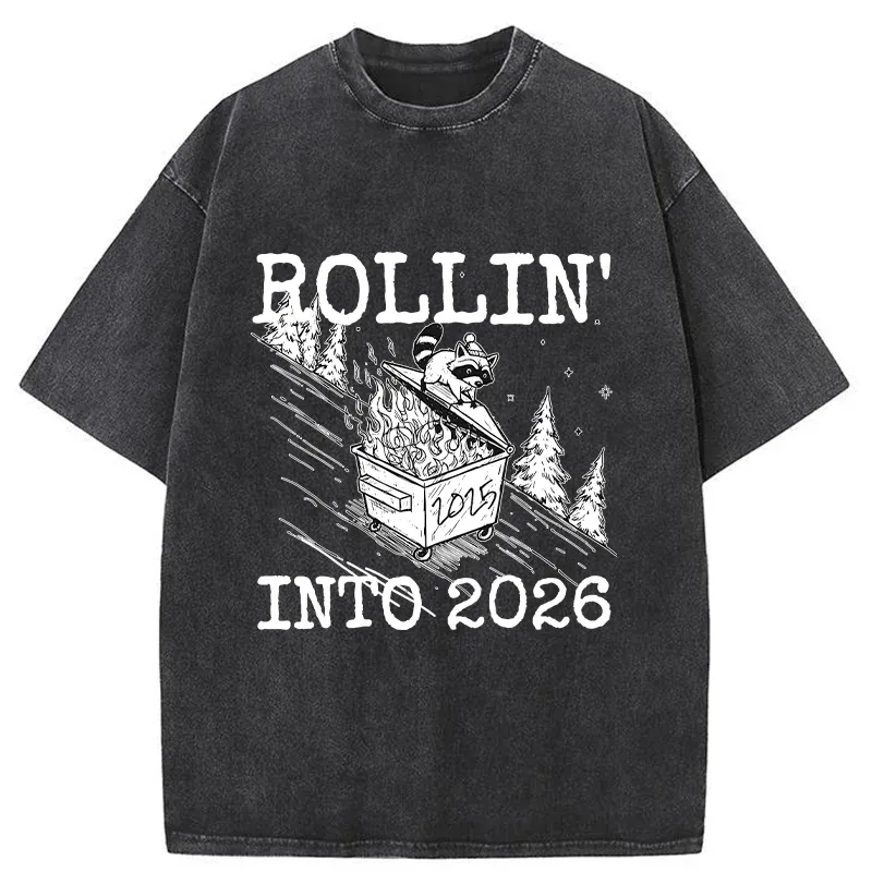 Tokyo-Tiger Rollin' Into 2026 Washed T-Shirt