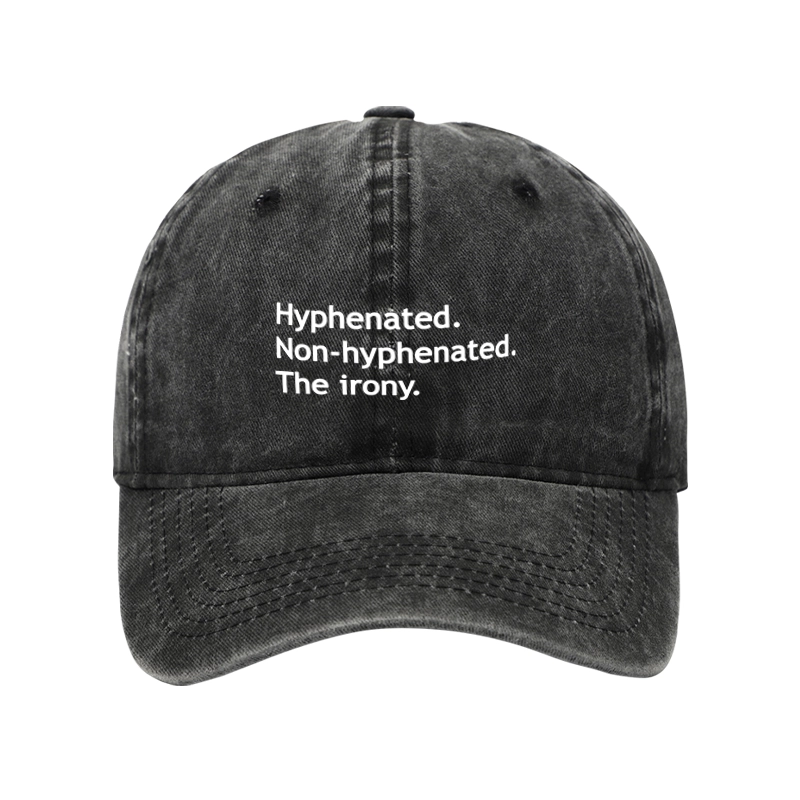 Tokyo-Tiger Hyphenated Funny Washed Cap