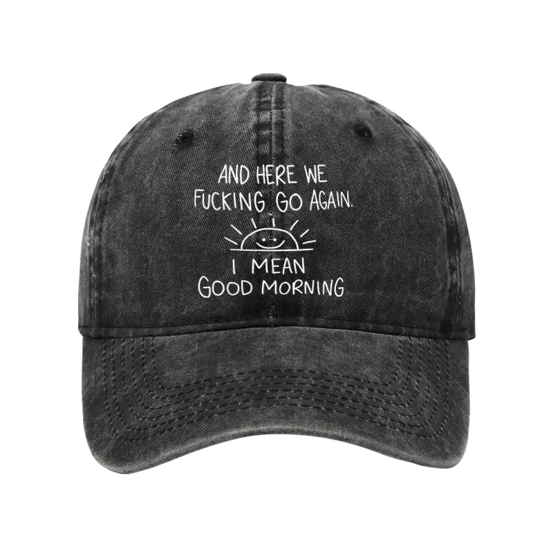 [Tokyo-Tiger Different Meanings Of "Good Morning" Washed Cap