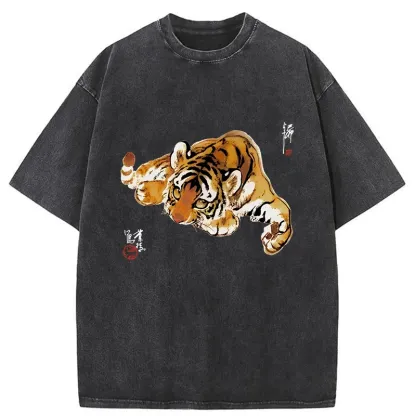 Tokyo-Tiger Tiger Cub Washed T-Shirt