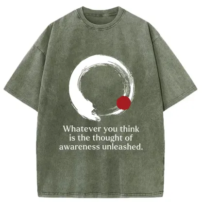 Tokyo-Tiger Zen Thought Washed T-Shirt