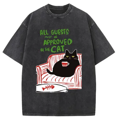 Tokyo-Tiger Cat Is The Master Of The House Washed T-Shirt