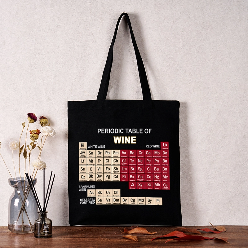 Tokyo-Tiger Table of Elements of Wine Tote Bag