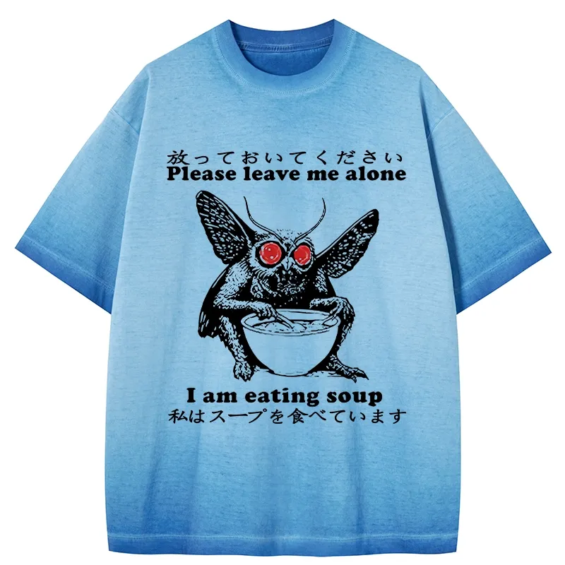 Tokyo-Tiger Don't Bother The Mothman Gradient Washed T-Shirt Sale