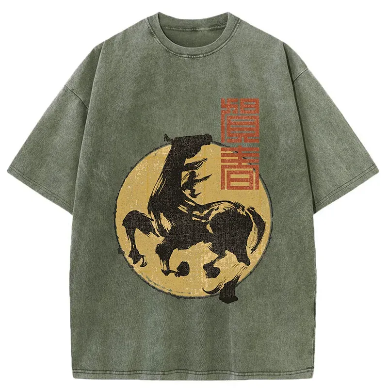 Tokyo-Tiger 2026 Year Of The Horse Washed T-Shirt