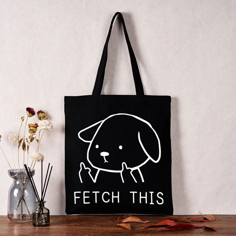 Tokyo-Tiger Fetch This Dog Tote Bag