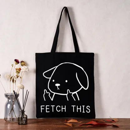 Tokyo-Tiger Fetch This Dog Tote Bag
