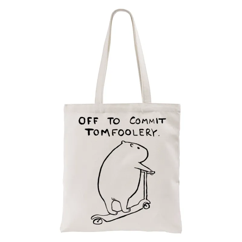 Tokyo-Tiger Capybara Is Ready To Do Something Bad Tote Bag