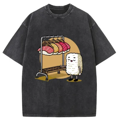 Tokyo-Tiger Sushi Selection Hat Washed T-Shirt