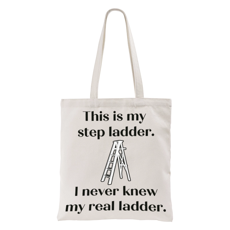 Tokyo-Tiger A Real Ladder Funny Tote Bag