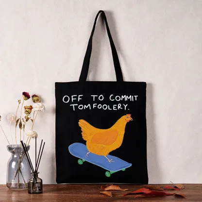 Tokyo-Tiger Chicken Was About To Do Something Bad Tote Bag