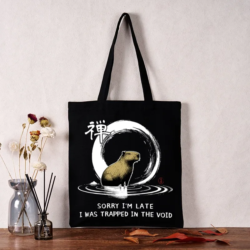 Tokyo-Tiger Zen Capybara Was Trapped In The Void Tote Bag