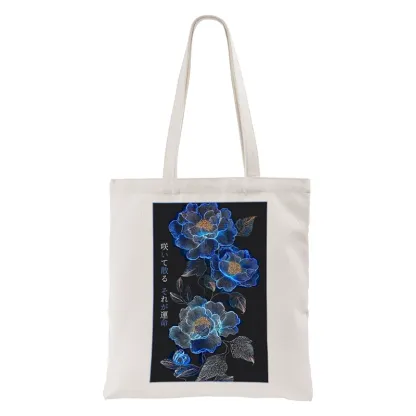 Tokyo-Tiger The Sea Of Flowers In The Darkness Tote Bag