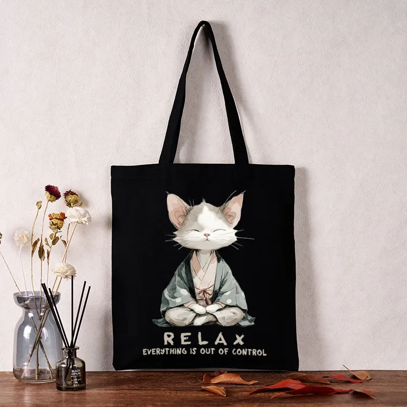 Tokyo-Tiger Zen Cat Relaxation，Everything's Out Of Control Tote Bag