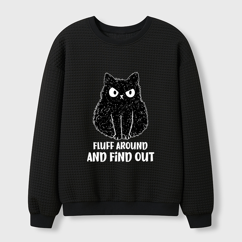 Tokyo-Tiger Consequences Of Fooling Around Waffle Sweatshirt