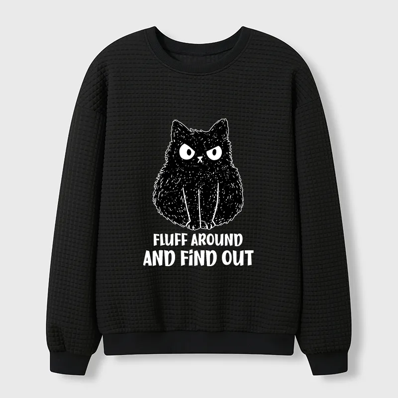 Tokyo-Tiger Consequences Of Fooling Around Waffle Sweatshirt