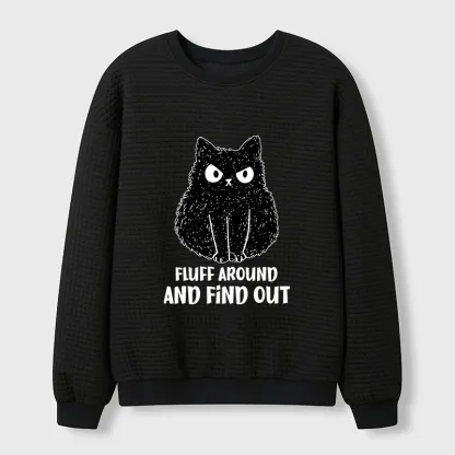 Tokyo-Tiger Consequences Of Fooling Around Waffle Sweatshirt