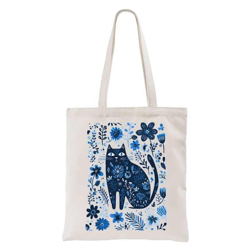 Tokyo-Tiger A Cat Among Flowers Tote Bag