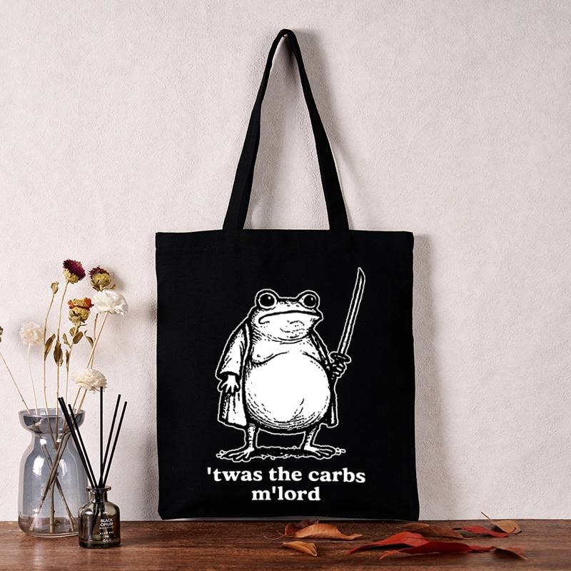 Tokyo-Tiger Funny Fat Samurai Frog Tote Bag