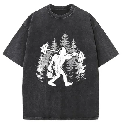 Tokyo-Tiger Bigfoot Workout Washed T-Shirt